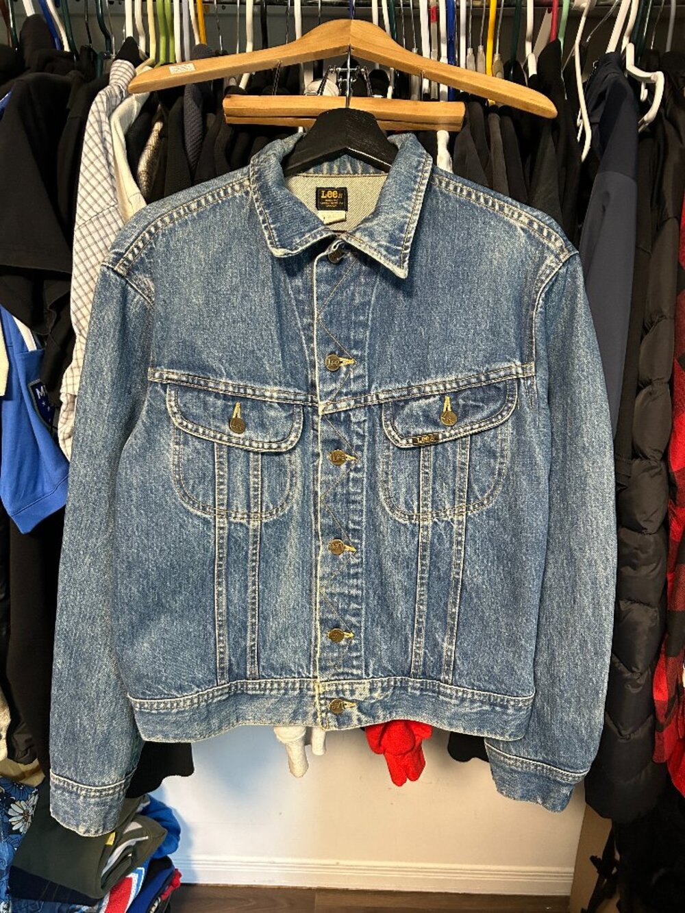 Lee 90's Vintage Western Denim Jacket - Fit S-M